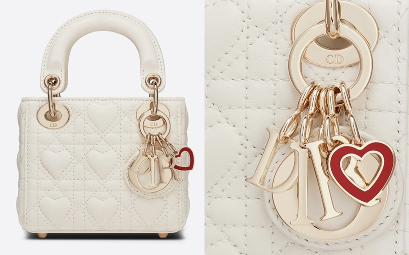 2021奶油白精品包推薦4:DIOR 微型LADY DIOR手袋,NT110,000