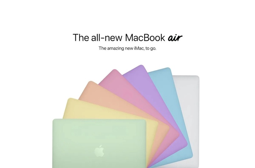 最夢幻七彩MacBook Air!網傳新款MacBook Air將搭載Mini LED、更新增多色選擇!
