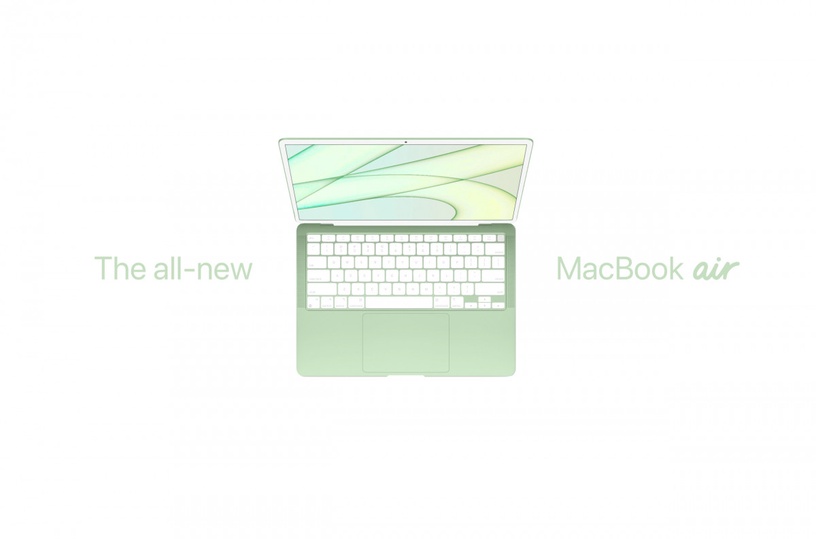 最夢幻七彩MacBook Air!網傳新款MacBook Air將搭載Mini LED、更新增多色選擇!