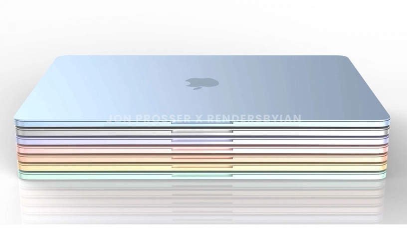 最夢幻七彩MacBook Air!網傳新款MacBook Air將搭載Mini LED、更新增多色選擇!