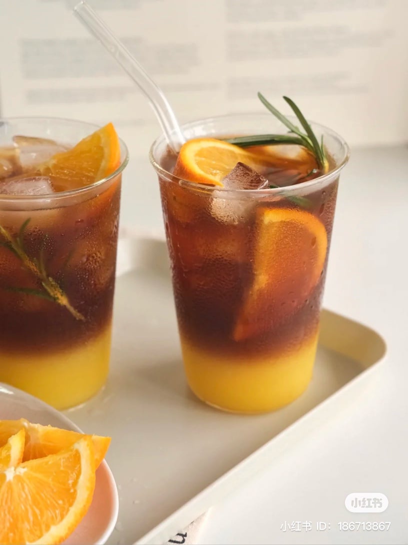自製咖啡飲品系列推薦5:香橙冰美式