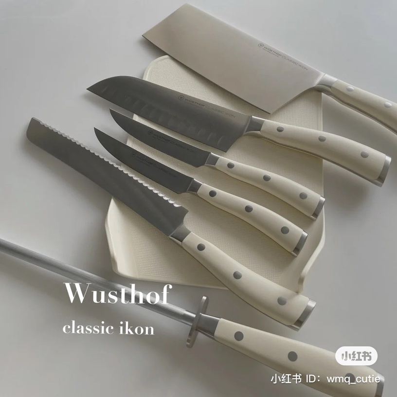 高顏值品牌「馬卡龍奶油色系刀具組」推薦3:WUSTHOF純色刀具組