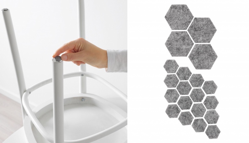 IKEA「低價目錄」必買好物推薦:FIXA 自黏式地板防刮傷墊片/20件裝,NT.19