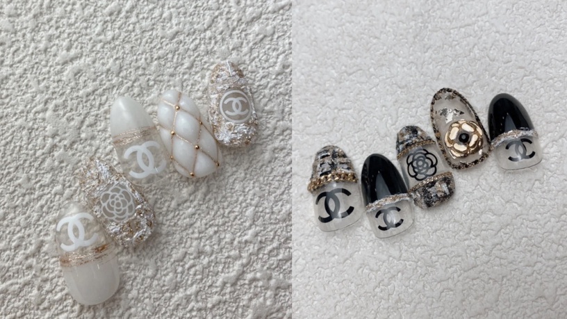 2021「精品美甲」圖鑑!CHANEL全白款超時髦、DIOR老花款質感爆棚,時尚迷必收藏