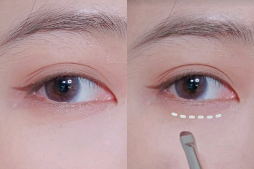 無眼影妝容教學!眼線+臥蠶搭配是重點,矯正眼型、橫直向放大雙眼,眼妝精緻乾淨