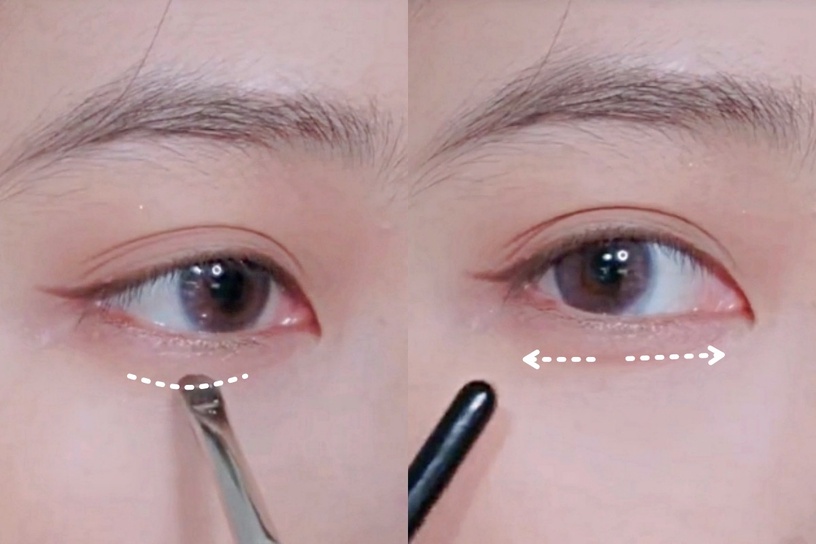無眼影妝容教學!眼線+臥蠶搭配是重點,矯正眼型、橫直向放大雙眼,眼妝精緻乾淨