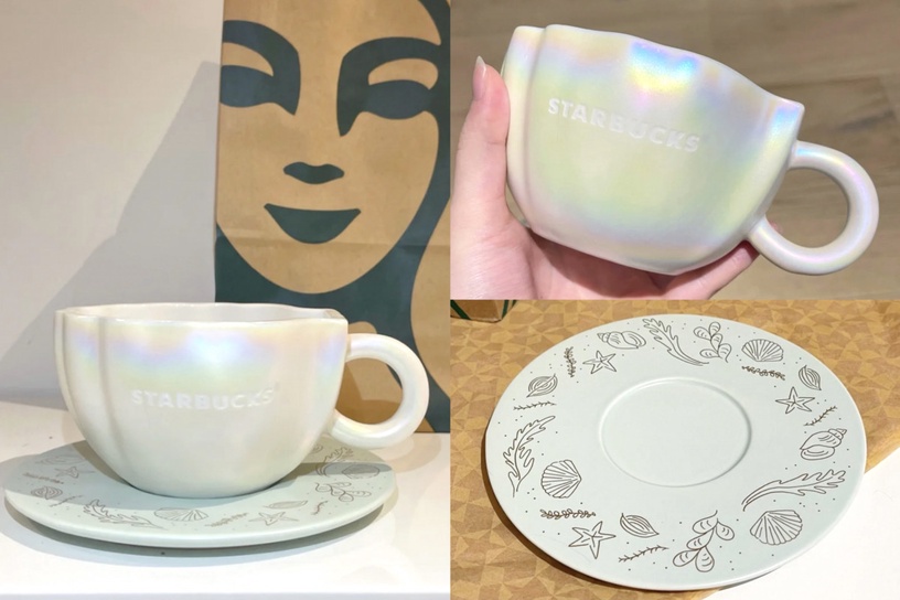 星巴克超夢幻「美人魚貝殼杯」登場!絕美珠光閃閃動人,仙女必入手!