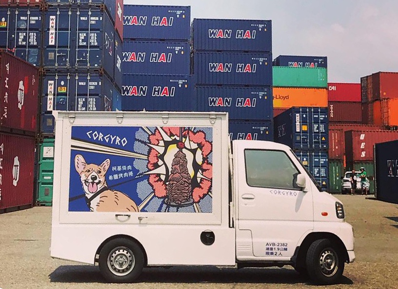 台北行動餐車推薦3:Corgyro柯基倚肉-希臘烤肉捲