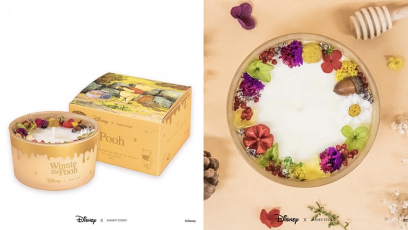 迪士尼「小熊維尼香氛蠟燭」登場!永生花+蜂蜜香味超迷人,維尼控必收