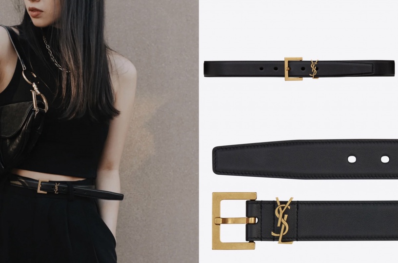2021經典「精品皮帶」推薦:CELINE 小型TRIOMPHE腰帶,NT.13500