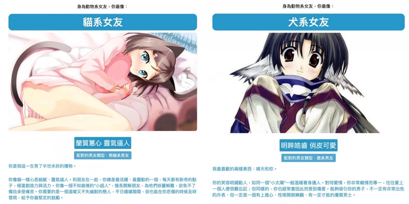 心理測驗:你是哪種動物系女友