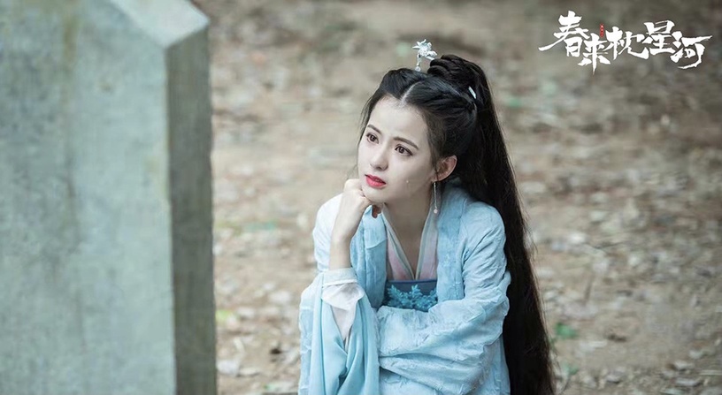 熱播「古裝甜寵陸劇」古裝美人TOP 2:黃日瑩 飾演《春來枕星河》阿梵
