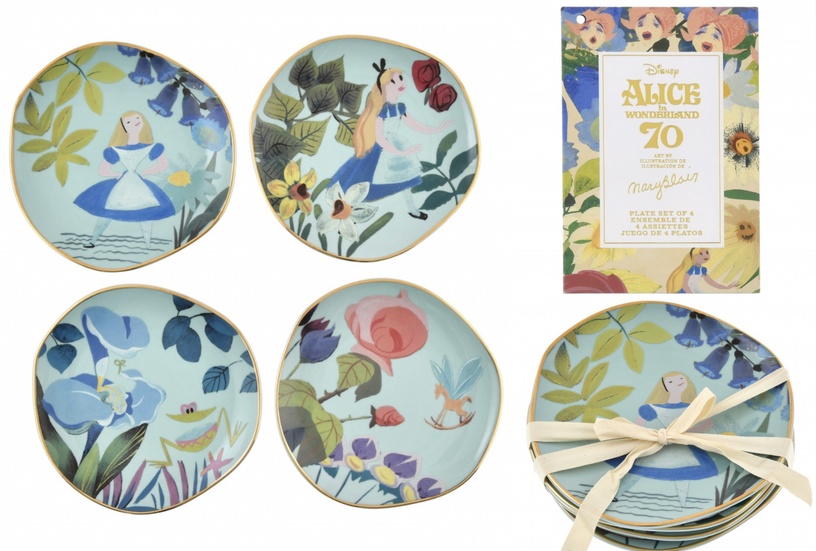 迪士尼《愛麗絲夢遊仙境》70週年紀念商品登場!雙層蛋糕架、杯盤餐具超夢幻必收藏!