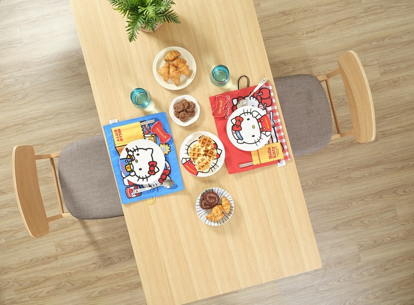 全聯集點「Hello Kitty日用品積分樂」圍裙、餐具、抱枕毯都有!在家煮菜也有儀式感