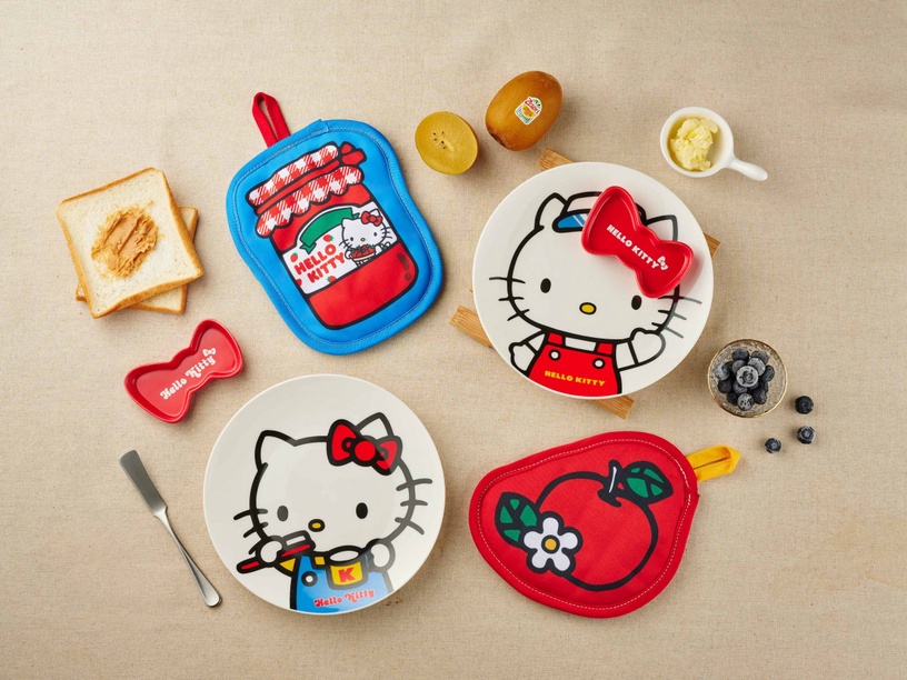 全聯集點「Hello Kitty日用品積分樂」圍裙、餐具、抱枕毯都有!在家煮菜也有儀式感