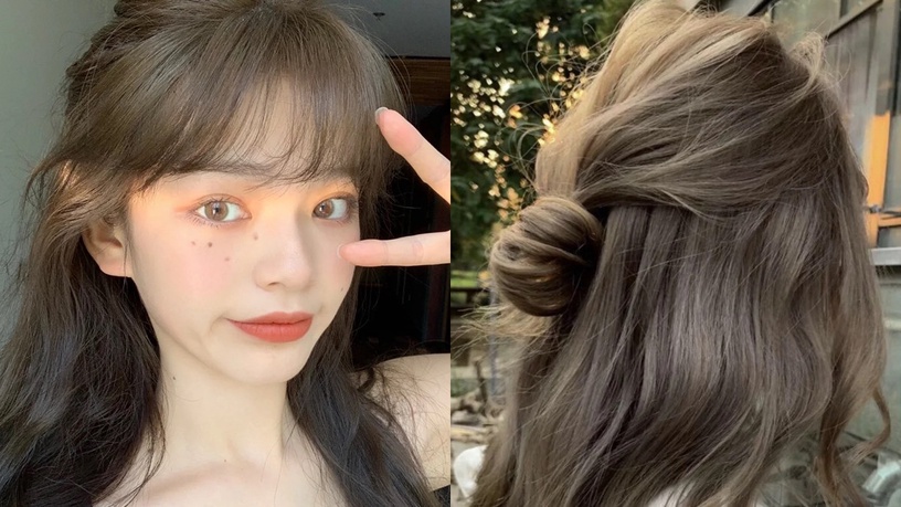 不用漂的秋冬髮色推薦1:冷咖色,圖片來源:ig@youandain_
