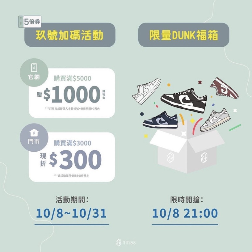 五倍券「運動品牌」店家超值加碼優惠方案1:ABC Mart