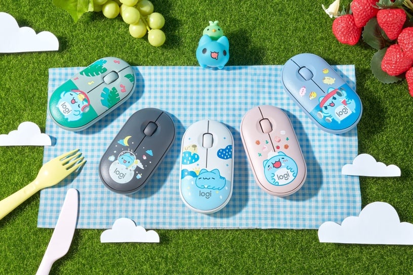 Logitech羅技「貓貓蟲咖波」聯名鍵盤+滑鼠上市!快跟療癒萌主一起耍廢!