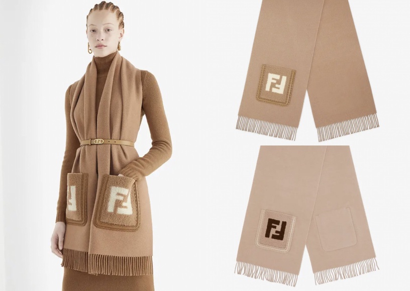 2021秋冬「精品LOGO圍巾」推薦:DIOR OBLIQUE 毛毯披肩,NT.56000