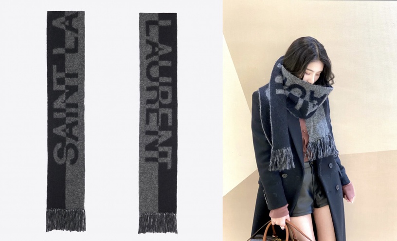 2021秋冬「精品LOGO圍巾」推薦:HERMÈS 雙面長披肩,約NT.43000