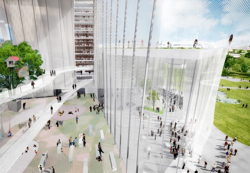 台中新景點!「台中綠美圖」夢幻純白建築+玻璃外牆,全台首座美術館&圖書館共構建築