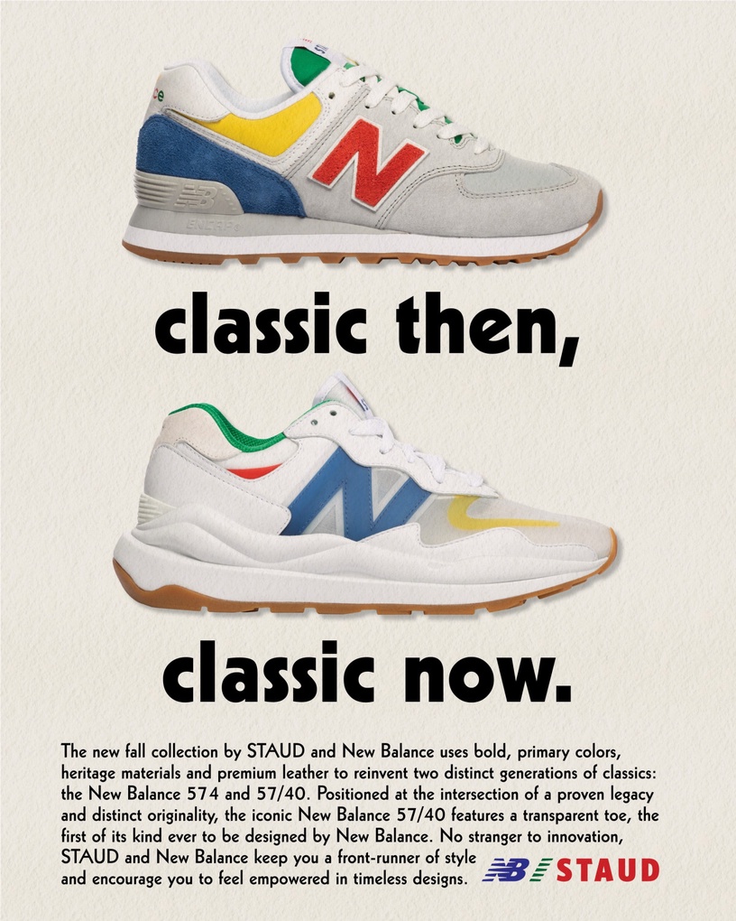 韓妞IG洗版球鞋再推新款!New Balance x STAUD 第四波聯名亮相,鮮豔復古配色超吸睛