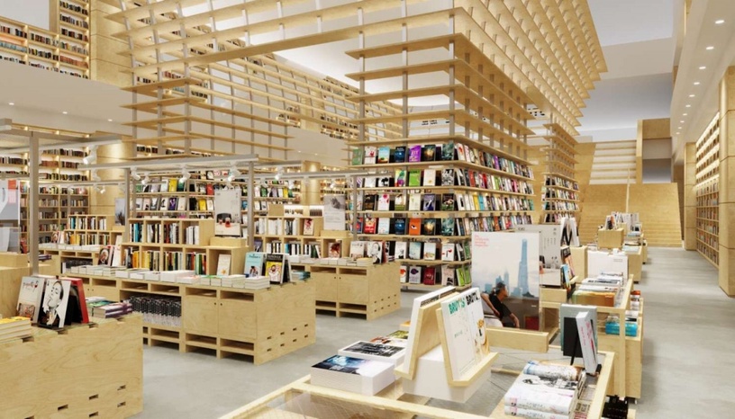 新竹「蔦屋書店」亮點2:獨有階梯座位
