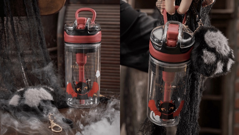 星巴克「萬聖派對魔法系列」登場!飛天小黑貓吸管杯可愛爆棚,黑色鑽石杯絕美必收!