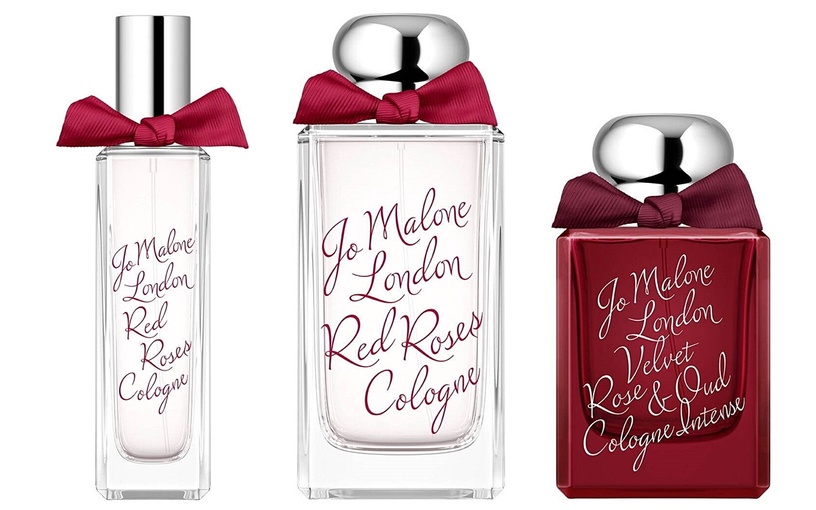 Jo Malone London Red Rose紅玫瑰,30ml/約NT2,400、100ml/約NTNT4,750 Jo Malone London Velvet Rose & Oud絲絨玫瑰與烏木,50ml/約NT4,550