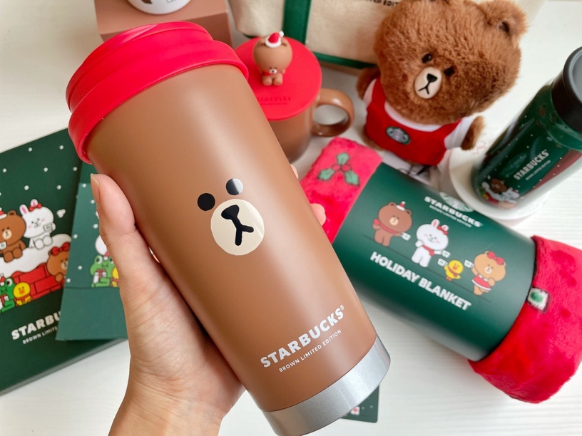 熊大店長現身星巴克!星巴克聯名LINE FRIENDS12款新品,熊大公仔、隨行卡「這天」開賣