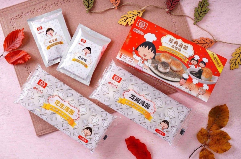 桂冠X櫻桃小丸子聯名推「湯圓麻吉組」