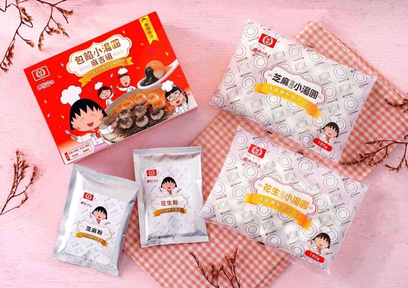 桂冠X櫻桃小丸子聯名推「湯圓麻吉組」