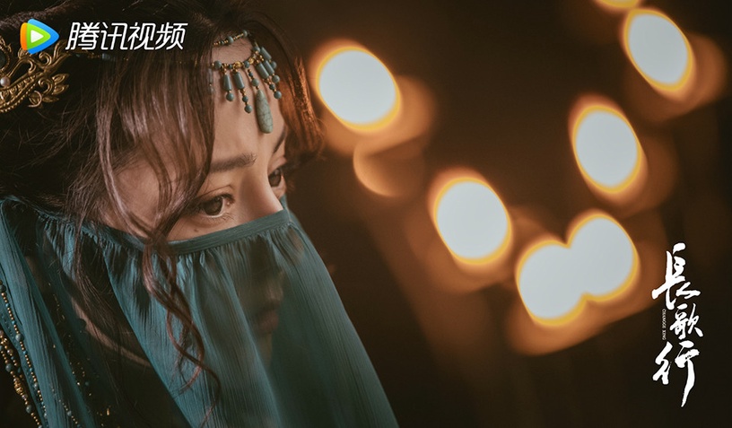 網評2021古裝劇最美「面紗美人」TOP 1:迪麗熱巴 飾演《長歌行》李長歌