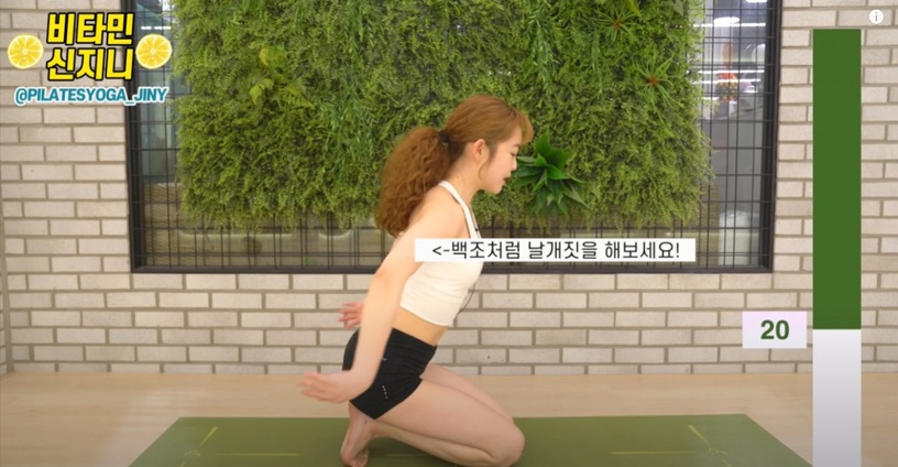 瘦手臂運動十二:背後天鵝揮舞