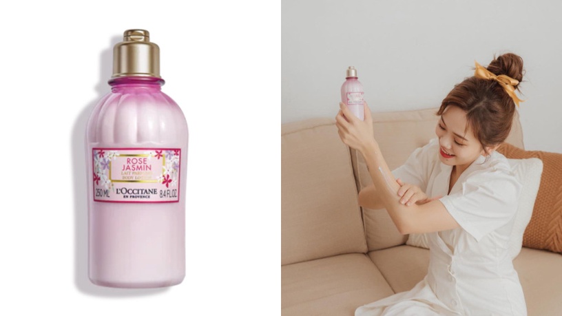 香氛控身體乳液推薦5:歐舒丹 茉莉玫瑰美體乳