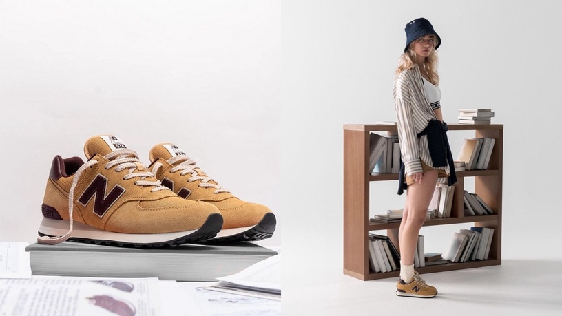 2022爆款「焦糖棕球鞋」推薦!NB574、VANS質感爆棚,New Balance 327 可可歐蕾