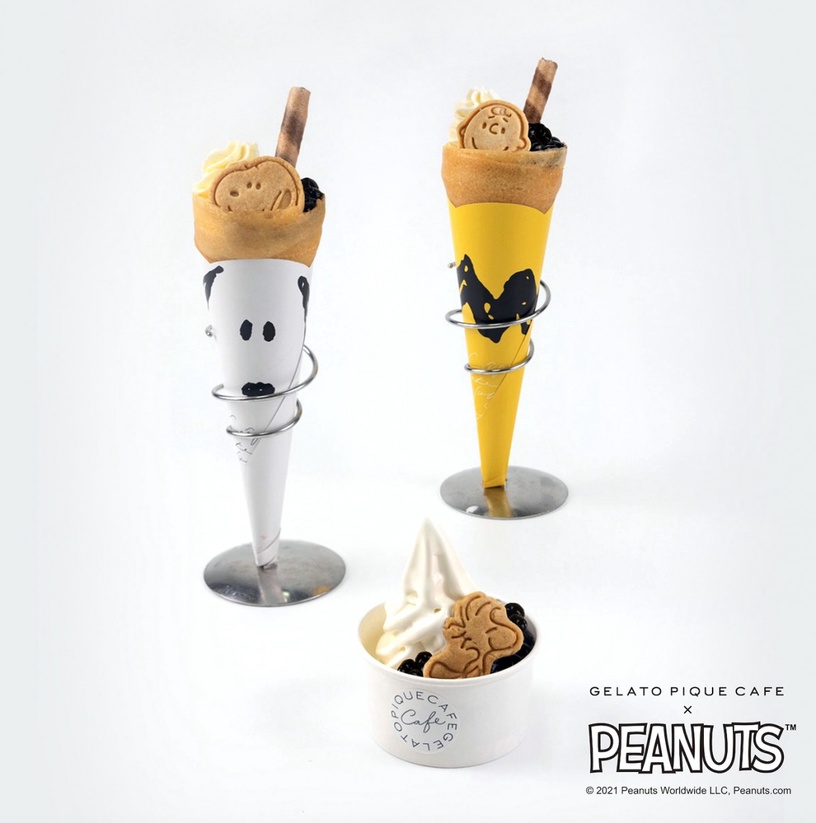 史努比粉絲快衝!gelato pique café x史努比聯名甜點,史努比珍珠可麗餅&冰淇淋登場!