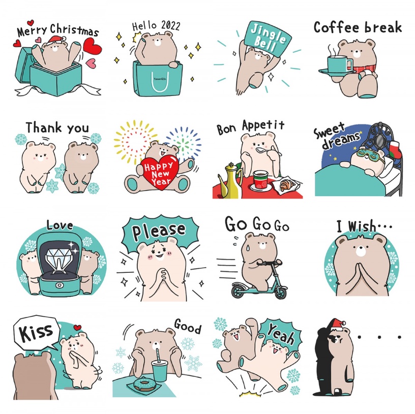 TIFFANY & CO. 推出主題貼圖&客製化桌布!經典Love泰迪熊,加入好友即可免費下載