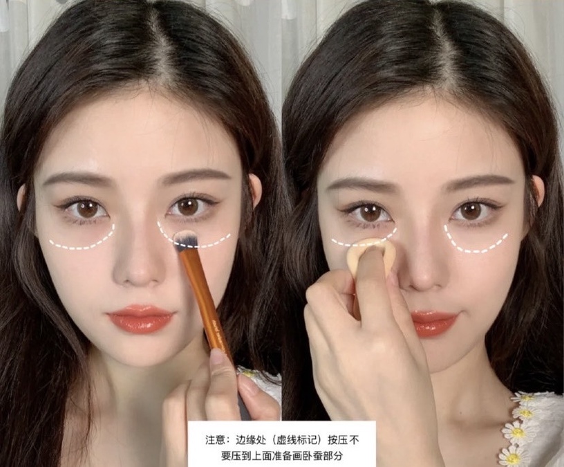 化妝師親授「眼袋遮瑕術」!雙色遮瑕是關鍵,這樣定妝不卡細紋,就連明星化妝師也愛用