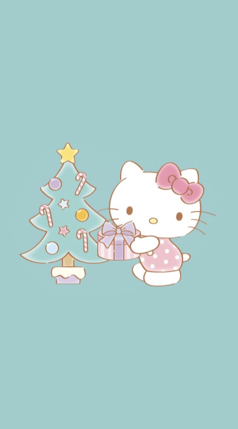 「聖誕版Kitty」手機桌布特蒐!Kitty扮成麋鹿太勾錐,美樂蒂雪人款桌布必收藏