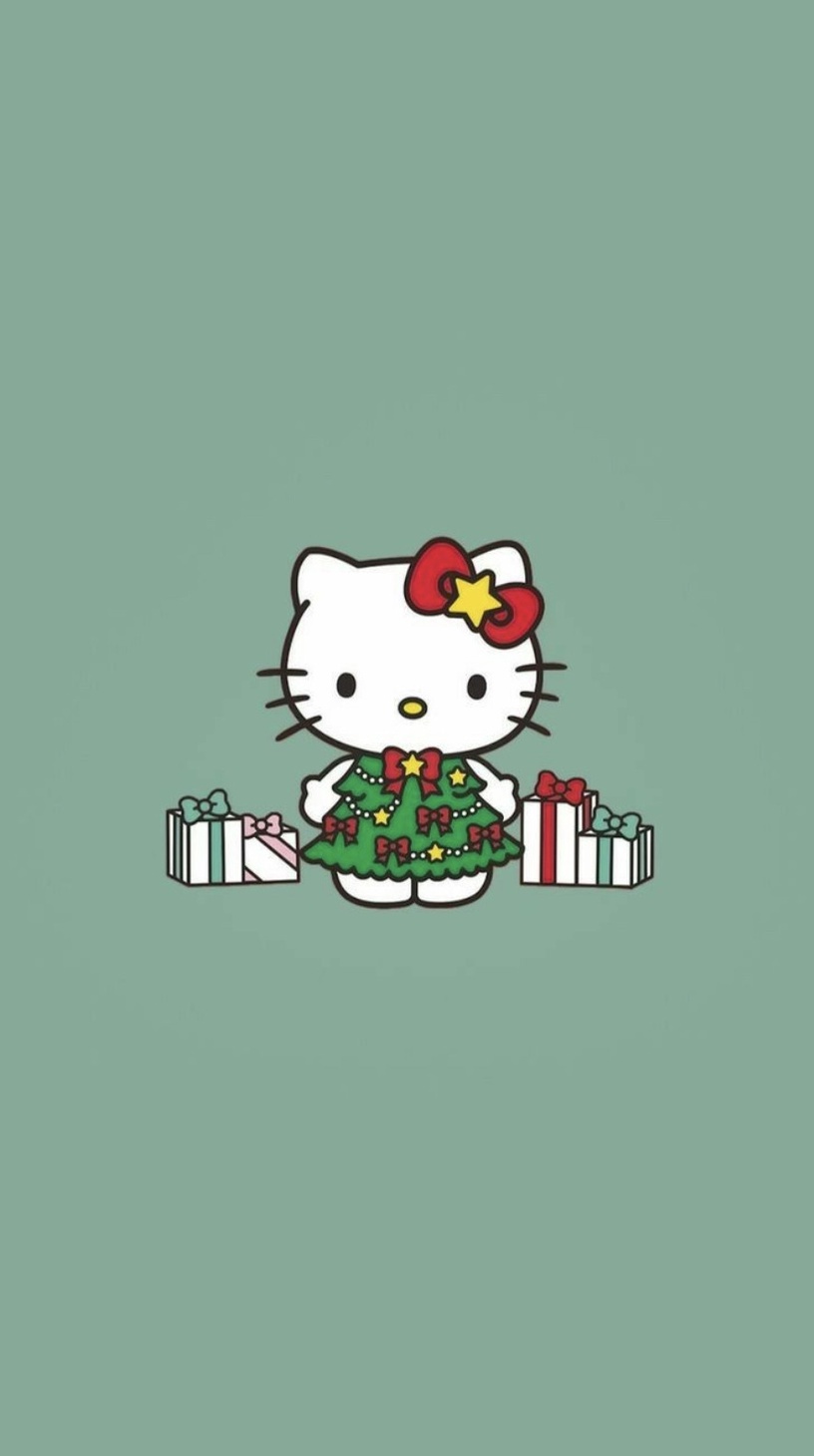 「聖誕版Kitty」手機桌布特蒐!Kitty扮成麋鹿太勾錐,美樂蒂雪人款桌布必收藏