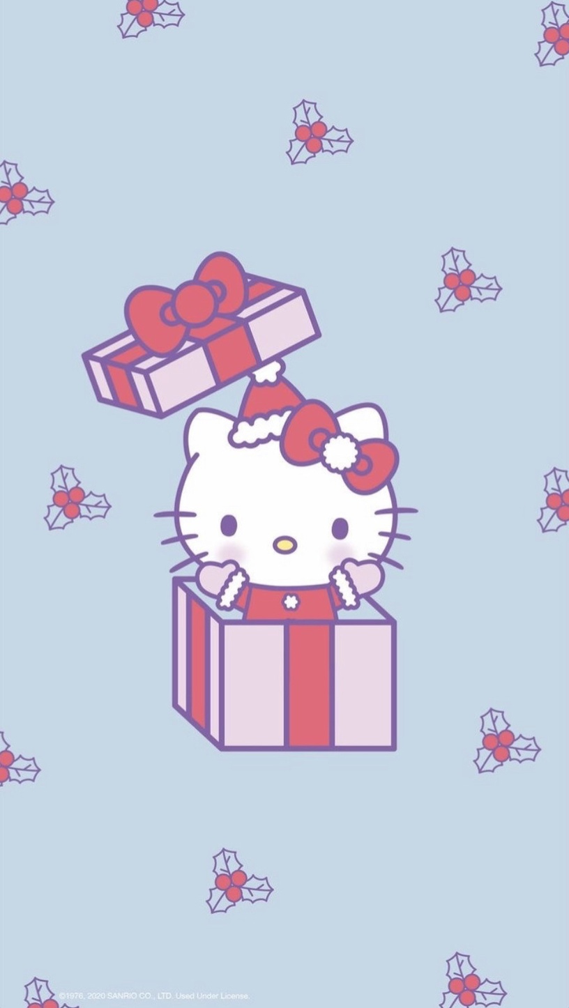 「聖誕版Kitty」手機桌布特蒐!Kitty扮成麋鹿太勾錐,美樂蒂雪人款桌布必收藏