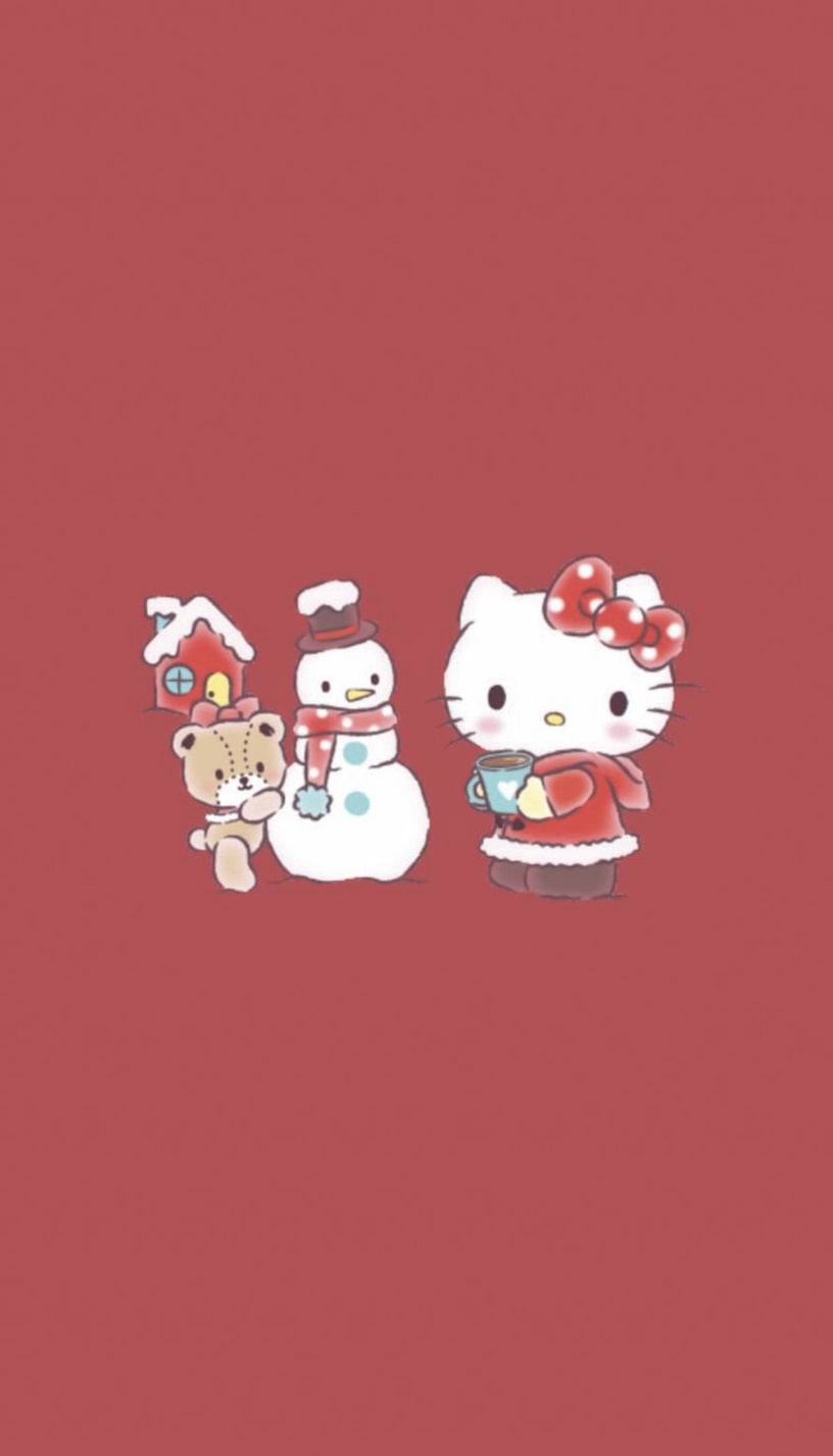「聖誕版Kitty」手機桌布特蒐!Kitty扮成麋鹿太勾錐,美樂蒂雪人款桌布必收藏