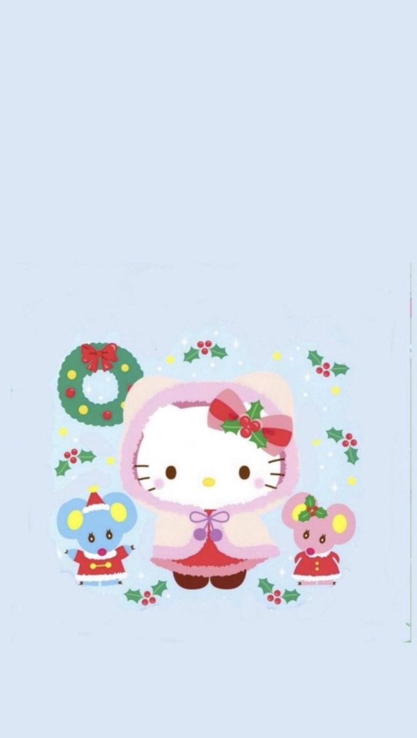 「聖誕版Kitty」手機桌布特蒐!Kitty扮成麋鹿太勾錐,美樂蒂雪人款桌布必收藏