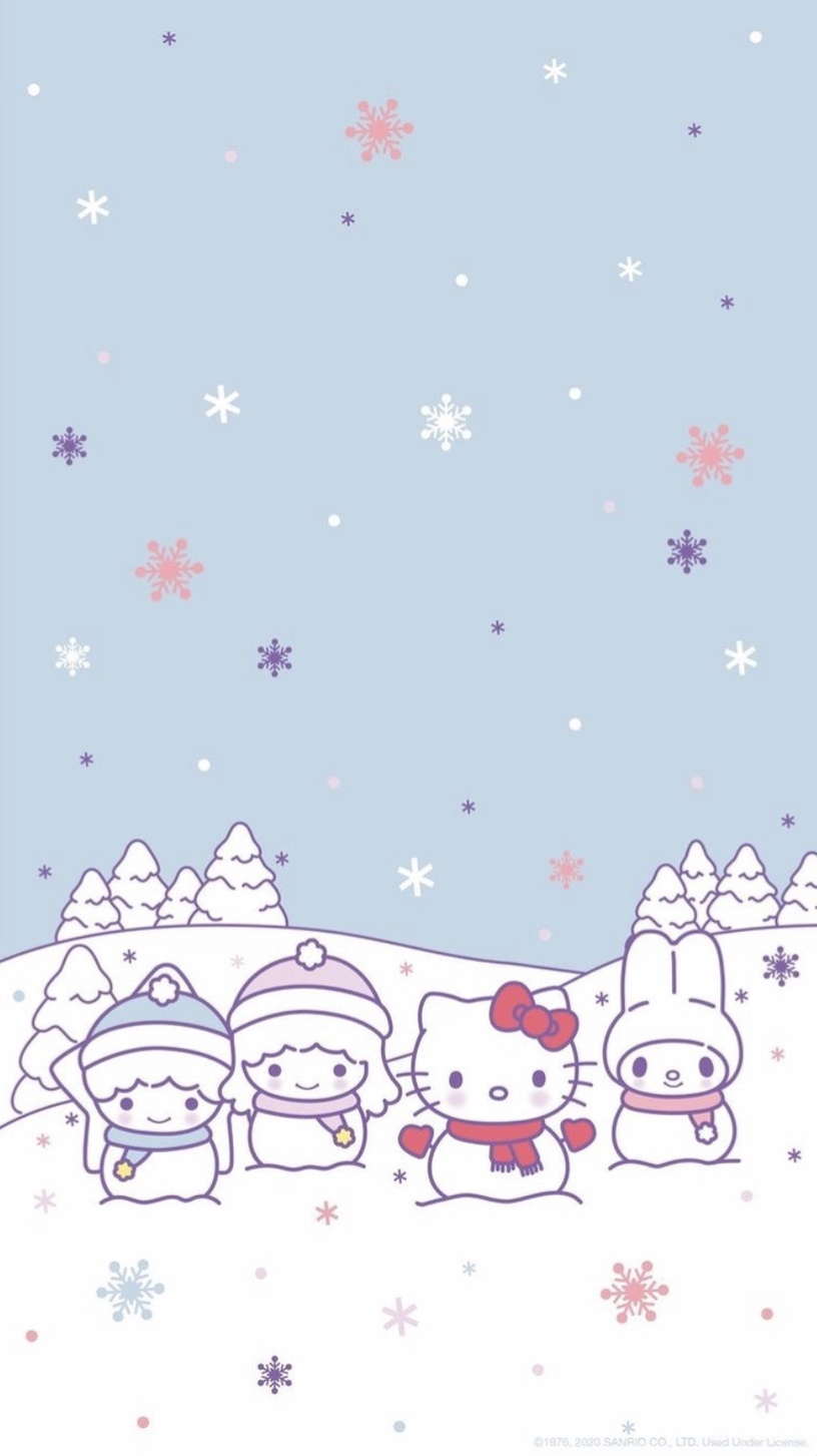 「聖誕版Kitty」手機桌布特蒐!Kitty扮成麋鹿太勾錐,美樂蒂雪人款桌布必收藏