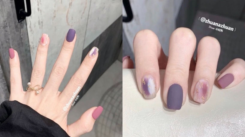 「Pantone 2022長春花藍」美甲款式推薦!棋盤格、冰晶暈染仙氣爆棚,讓指尖散發高級感