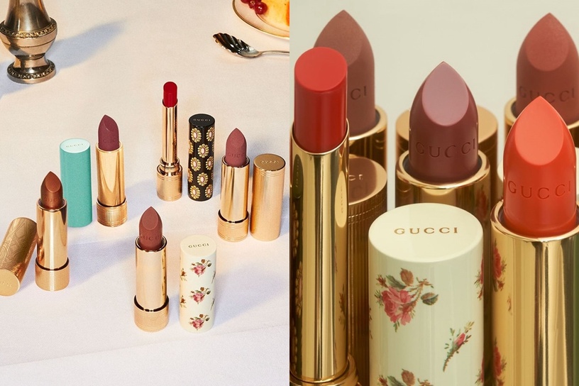 GUCCI全新「藍碎花唇膏」限定登場!復古高級藍玫瑰外殼絕美,520色選更是顯白必收
