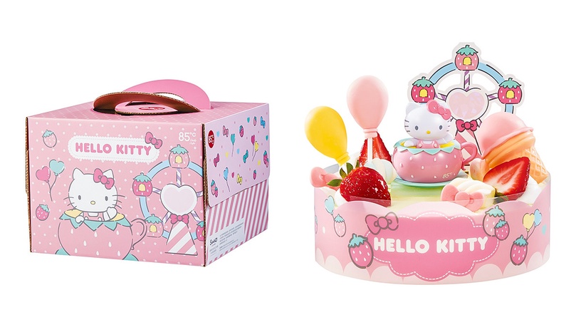 85度C「Hello Kitty蛋糕」預購開跑!Kitty、Melody專屬包裝,四款公仔蛋糕超欠買