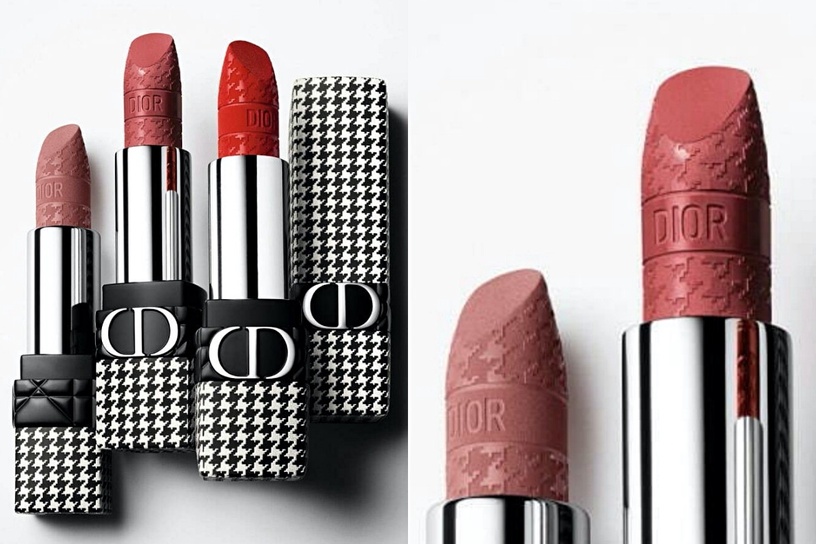 2022春季唇膏新品:DIOR 限量千鳥格提花 藍星唇膏,售價待補