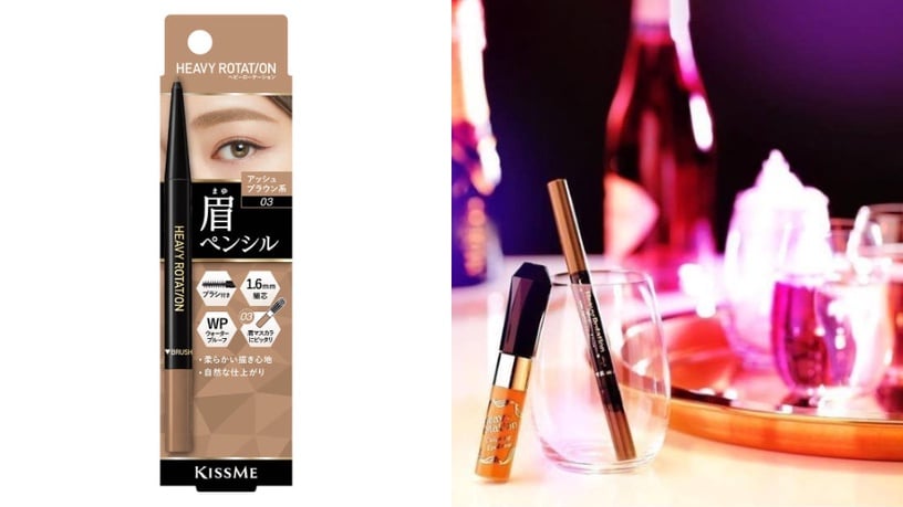 開架眉筆推薦16:KISSME 花漾美姬美眉持色柔霧眉筆 NT$ 350